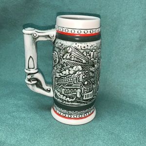 Cute vintage train theme Stein mug from Avon 1986